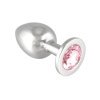 Butt plug grande 97 mm con cristallo rosa