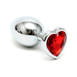 La Boutique del Piacere|Butt plug 73 mm con cristallo a forma di cuore rosso35,25 €Butt plug e tail plug in acciaio