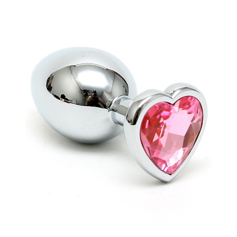 La Boutique del Piacere|Butt plug 73 mm con cristallo a forma di cuore rosa35,25 €Butt plug e tail plug in acciaio
