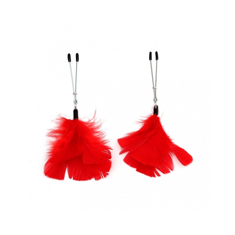 La Boutique del Piacere|Pinzette capezzoli con piume rosse20,49 €Morsetti e nipples per parti intime La Boutique del Piacere|Pinzette capezzoli con piume rosse20,49 €Morsetti e nipples per parti intime