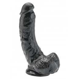 Dildo nero 8 pollici con palle