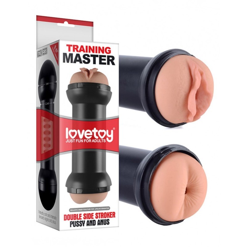 Masturbatore doppio ano + vagina