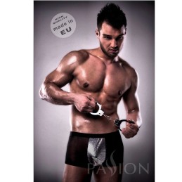 Boxer nero semitrasparente