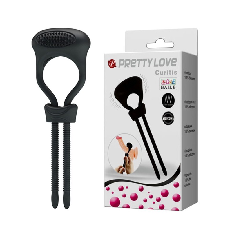 Curitis anello fallico vibrante in silicone