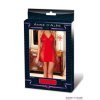 Babydoll plus rosso semi trasparente