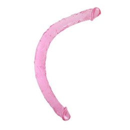 Doppio dildo trasparente da 44cm