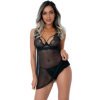 Babydoll Malizia in pizzo con perizoma