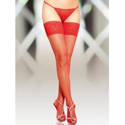 Calze rosse autoreggenti...