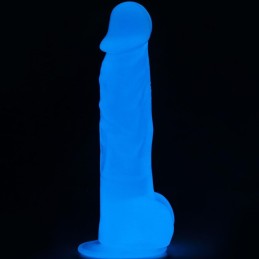 Dildo trasparente da 21cm luccicante