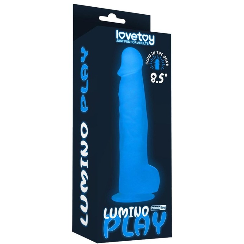 Dildo trasparente da 21cm luccicante Dildo trasparente da 21cm luccicante