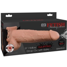 Strap-on con pene eiaculante da 25cm