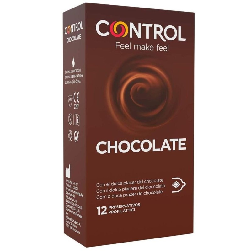 Control preservativo al gusto di cioccolato 12 pz