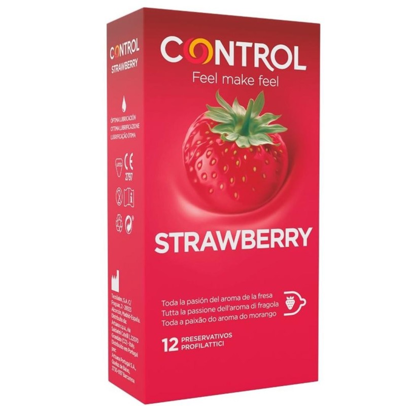 Control preservativo alla fragola 12 pz