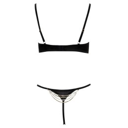 Completino in raso con catene