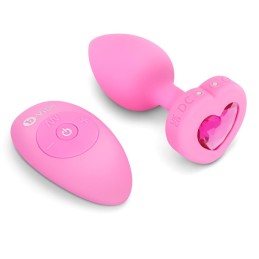 Plug anale vibrante con cuore