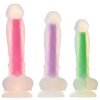 Dildo realistico luminoso medio viola