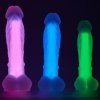 Dildo realistico luminoso medio viola