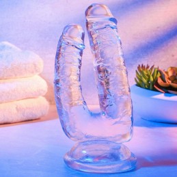 La Boutique del Piacere|Dildo per doppia penetrazione trasparente47,54 €Dildo trasparente in gelatina