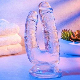 La Boutique del Piacere|Dildo per doppia penetrazione trasparente47,54 €Dildo trasparente in gelatina
