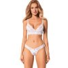 La Boutique del Piacere|Completino in pizzo bianco 2 pezzi Celeste40,16 €Completini intimi sexy