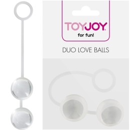 Due palline vaginali dell'amore trasparenti