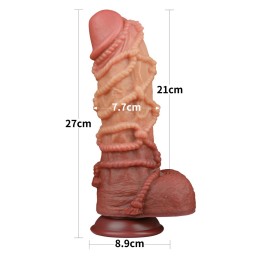 Love toys dildo con motivo a corda 26,5 cm