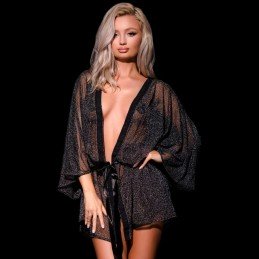 La Boutique del Piacere|Body nero con vestaglia di pizzo48,36 €Vestaglie sexy
