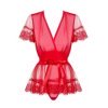 La Boutique del Piacere|Peignoir e tanga rosso trasparente con pizzo45,00 €Home