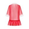 La Boutique del Piacere|Peignoir Natalizia trasparente con piume Santasia30,00 €Home