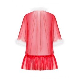 La Boutique del Piacere|Peignoir Natalizia trasparente con piume Santasia30,00 €Home