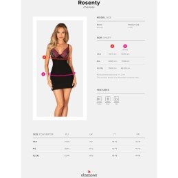 La Boutique del Piacere|Chemise nera Rosenty53,60 €Intimo sexy femminile