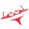 La Boutique del Piacere|Completino reggiseno a cuore rosso con catenine dorate38,99 €Home