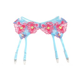 La Boutique del Piacere|SET REGGISENO E GIARRETTIERA RICAMATI A FIORI ROSA44,00 €Completini intimi sexy