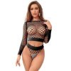 La Boutique del Piacere|Completo a rete a maniche lunghe, 2 pezzi, nero, taglia unica18,00 €Home