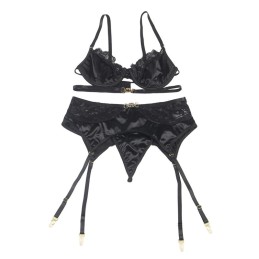 La Boutique del Piacere|Set 3 pezziregiseno + perizoma + giariettiera stampa in pizzo nero33,00 €Completini intimi sexy