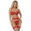La Boutique del Piacere|regiseno + perizoma + giariettiera stampa cuora rosso33,00 €Completini intimi sexy