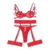 La Boutique del Piacere|regiseno + perizoma + giariettiera stampa cuora rosso33,00 €Completini intimi sexy