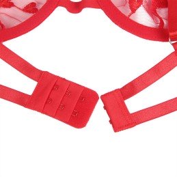 La Boutique del Piacere|regiseno + perizoma + giariettiera stampa cuora rosso33,00 €Completini intimi sexy