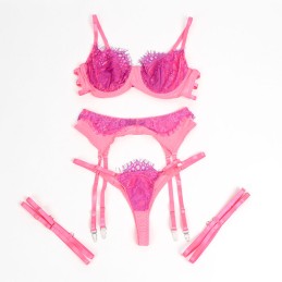 La Boutique del Piacere|Compelto reggiseno con pizzo e linee di giarettera47,00 €Intimo sexy femminile