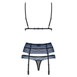 La Boutique del Piacere|Completo intimo con ricami azzurri e reggicalze29,51 €Completini intimi sexy