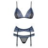 La Boutique del Piacere|Completo intimo con ricami azzurri e reggicalze29,51 €Completini intimi sexy