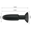 La Boutique del Piacere|Beaded plug anale vibrante e rotante48,36 €Toys anali vibranti