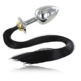 La Boutique del Piacere|Codina nera e butt plug small43,44 €Tail plug anale con coda