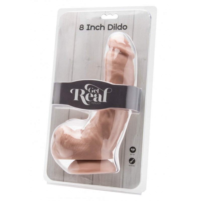Dildo con palle 20.5 cm